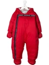 Emporio Armani Babies' Padded Down Coat In Red