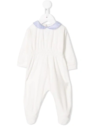 Siola Babies' Contrast Collar Pyjama In White