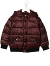 Emporio Armani Kids' Padded Coat In Red