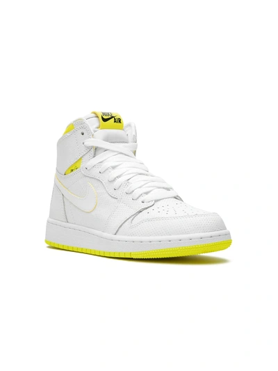 Jordan Kids' Air  1 Retro High Og Gs Sneakers In White