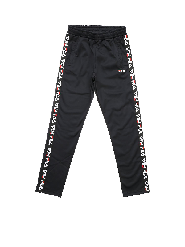 fila black track pants