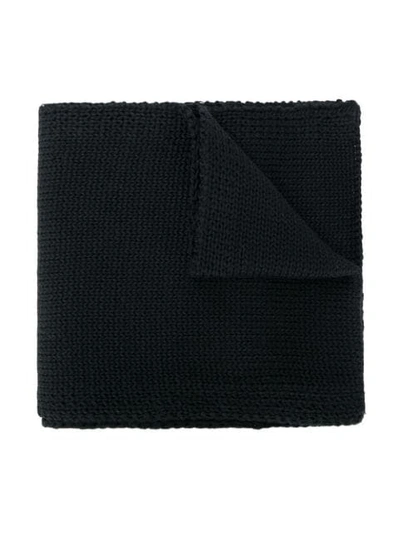 Catya Kids' Interlock Knit Scarf In Black