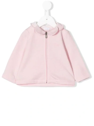 Il Gufo Scallop Collar Jacket In Pink