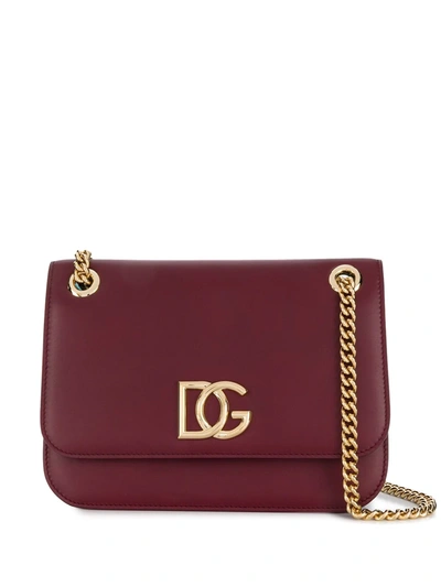Dolce & Gabbana Nappa Leather D&g Millennials Bag In Red