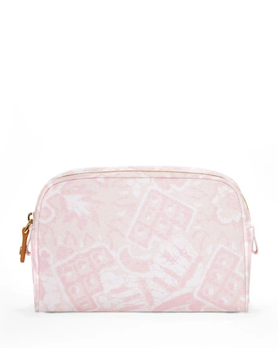 Aerin Batik Beauty Small Bag In Light Pink