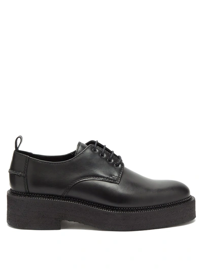 Ami Alexandre Mattiussi Chunky-sole Leather Derby Shoes In Black