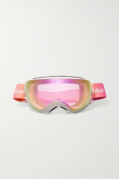 Chloé X Dragon Cassidy Interchangeable-lens Ski Goggles In Rainbow/lumalens Pink Ion