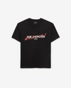 The Kooples Logo Print Jersey Tee In Black