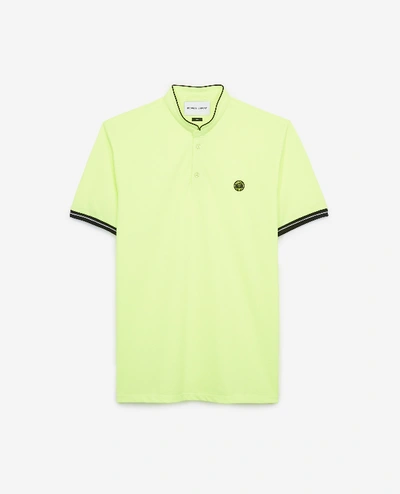 The Kooples Sport Yellow Cotton Polo W/officer Collar