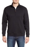 Tommy Bahama Martinique Quarter-zip Sweater In Black