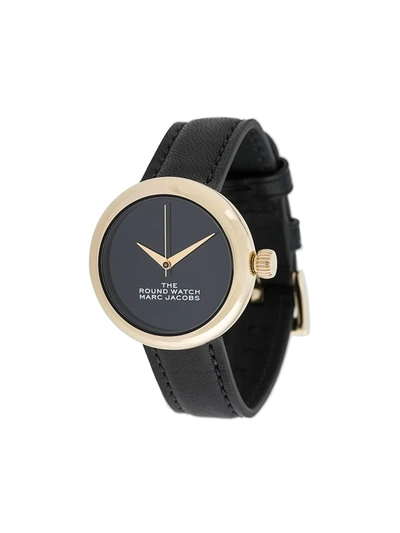 Marc Jacobs The Round Watch, 32mm In Black