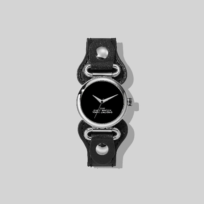 Marc Jacobs The Cuff Watch, 32mm In Black/gray