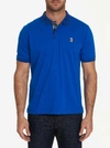 Robert Graham Easton Polo In Cobalt