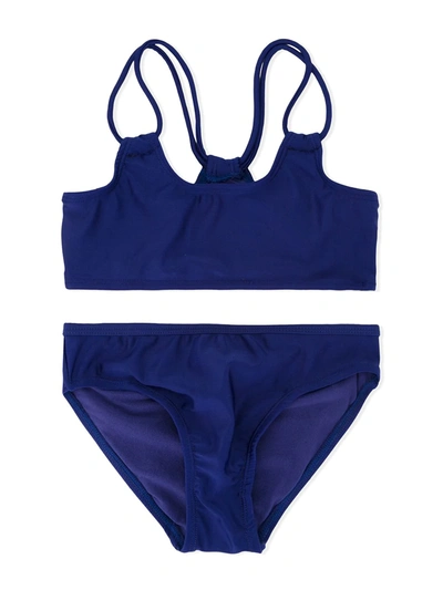 Duskii Girl Kids' Navy Blue Bikini