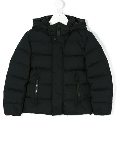 Herno Kids' Hooded Puffer Jacket In Blue