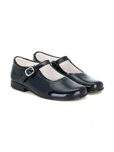 Andanines Shoes Kids' Scalloped Detail Ballerinas In Blue