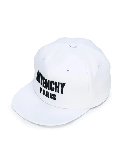 Givenchy Kids' Logo Snapback Cap In White