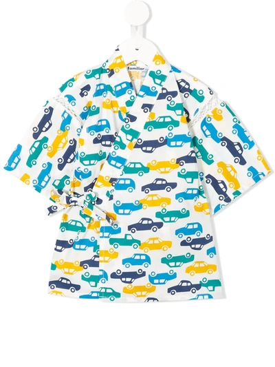 Familiar Kids' Car Print Co-ord Set In Multicolour