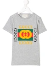 Gucci Kids T-shirt For Boys In Grey