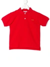 Comme Des Garçons Kids' Heart Polo Shirt In Red