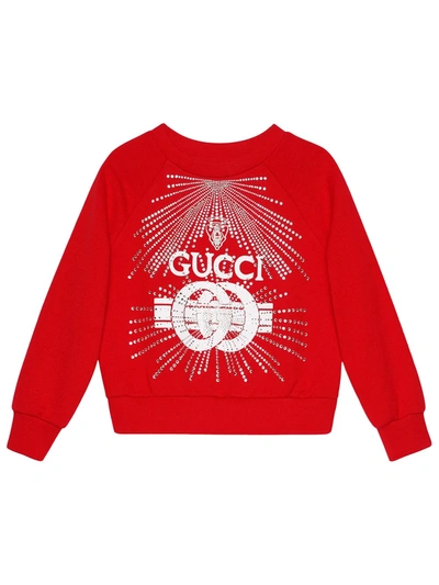 Gucci Kids' Children's  Print Sweatshirt In Red