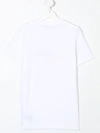 Diesel Teen Peeled Logo Print T-shirt In White