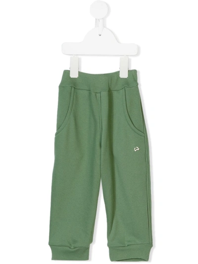Eshvi Babies' Metal Logo Plaque Sweatpants In Green