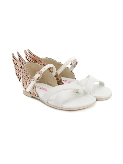 Sophia Webster Mini Kids' Evangeline Mini Sandals In White
