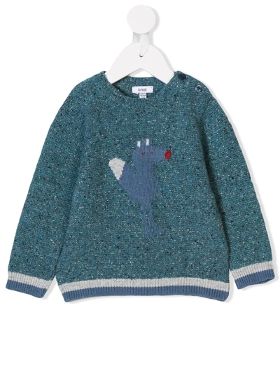 Knot Babies' Fox Jumper In Blue