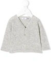 Knot Babies' Raglan Sleeve Basic Cardigan In Grey