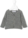 Knot Babies' Raglan Sleeve Basic Cardigan In Grey