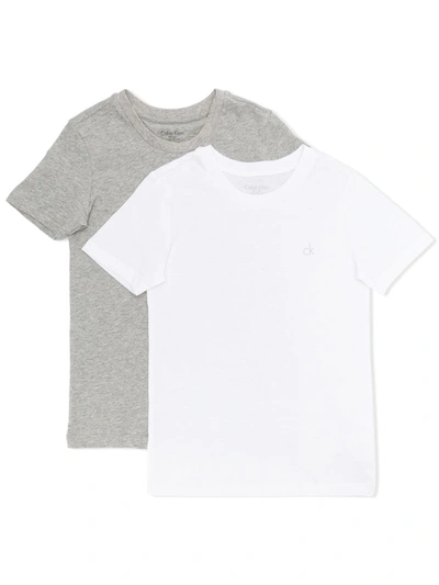 Calvin Klein Kids T-shirt For Boys In White