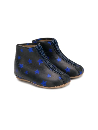 Pèpè Kids' Star Print Boots In Black