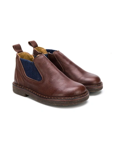 Pèpè Kids' Chelsea Ankle Boots In Brown