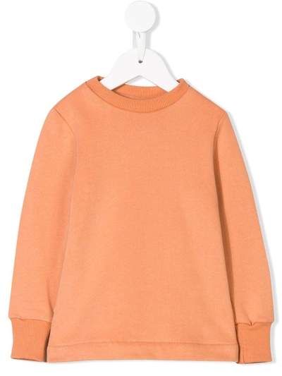 Eshvi Babies' Crew Neck Sweatshirt In Orange
