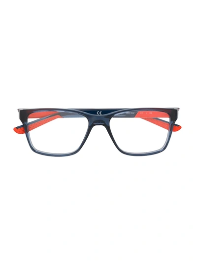 Nike Kids' Rectangle Frame Glasses In Blue