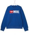 Diesel Teen Sweatshirt Mit Logo In Blue