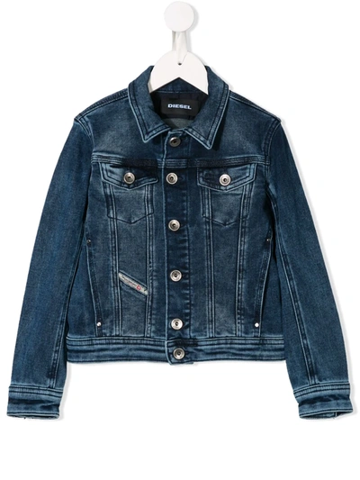 Diesel Kids' Classic Denim Jacket In Blue