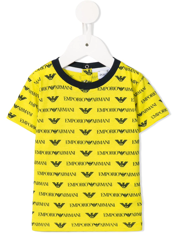 armani yellow t shirt