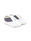 Sonatina Babies' Stripe Print Sneakers In White