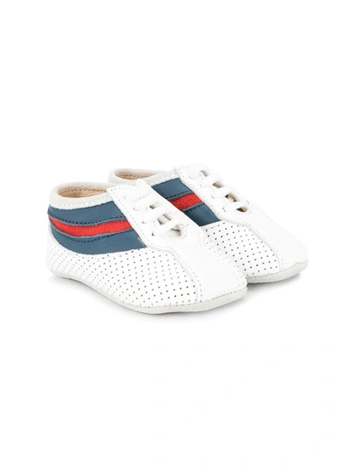 Sonatina Babies' Stripe Print Sneakers In White