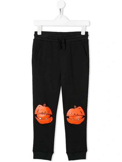 Stella Mccartney Kids' Pumpkin Track Trousers In Black