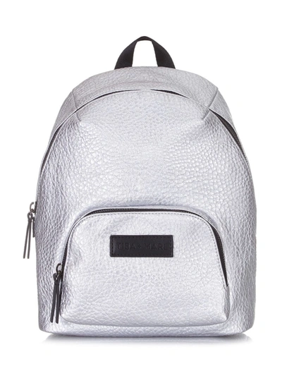 Tiba + Marl Kids' Logo Patch Backpack In Silver