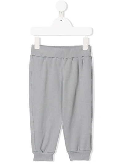 Eshvi Babies' Ribbed Pull-on Trousers In Grey