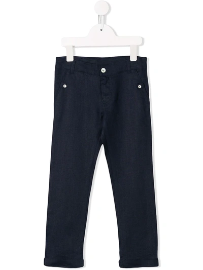 Tartine Et Chocolat Kids' Ceremonie Garcon Trousers In Blue