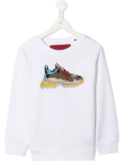 Mostly Heard Rarely Seen 8-bit Kids' Dadcore Crew Neck Sweatshirt In White