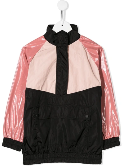 Andorine Kids' Color-block Jacket In Pink