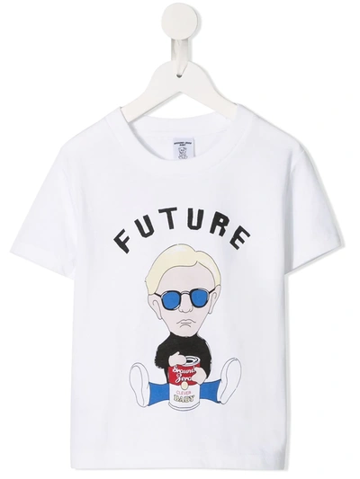 Ground Zero Kids' Future Print T-shirt In White