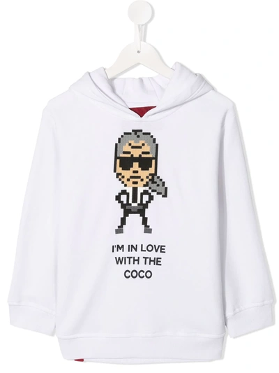 Mostly Heard Rarely Seen 8-bit Kids' Coco 8-bit Hoodie In White