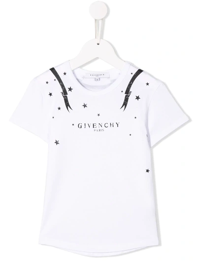 Givenchy Kids' Contrast Logo T-shirt In White